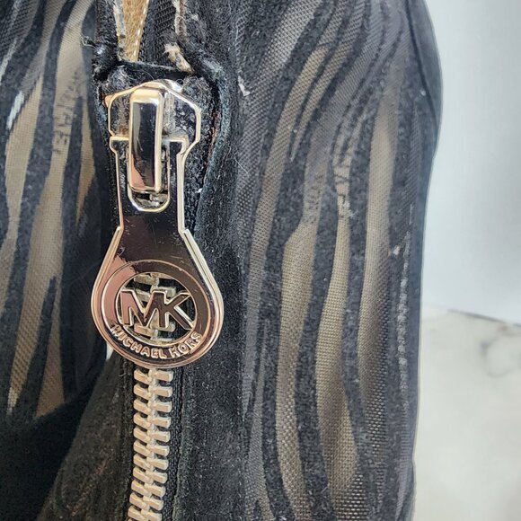 MICHAEL KORS Black Zebra Women's Heeled Booties - Size 7.5M - Picture 10 of 12